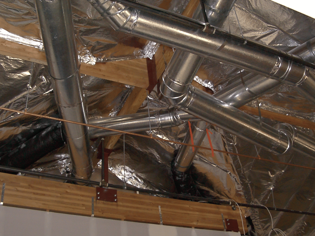 Insulated attic ductwork designed to improve airflow and HVAC efficiency in Powhatan, VA